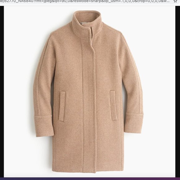 J. Crew Tan Wool Coat - Picture 2 of 8